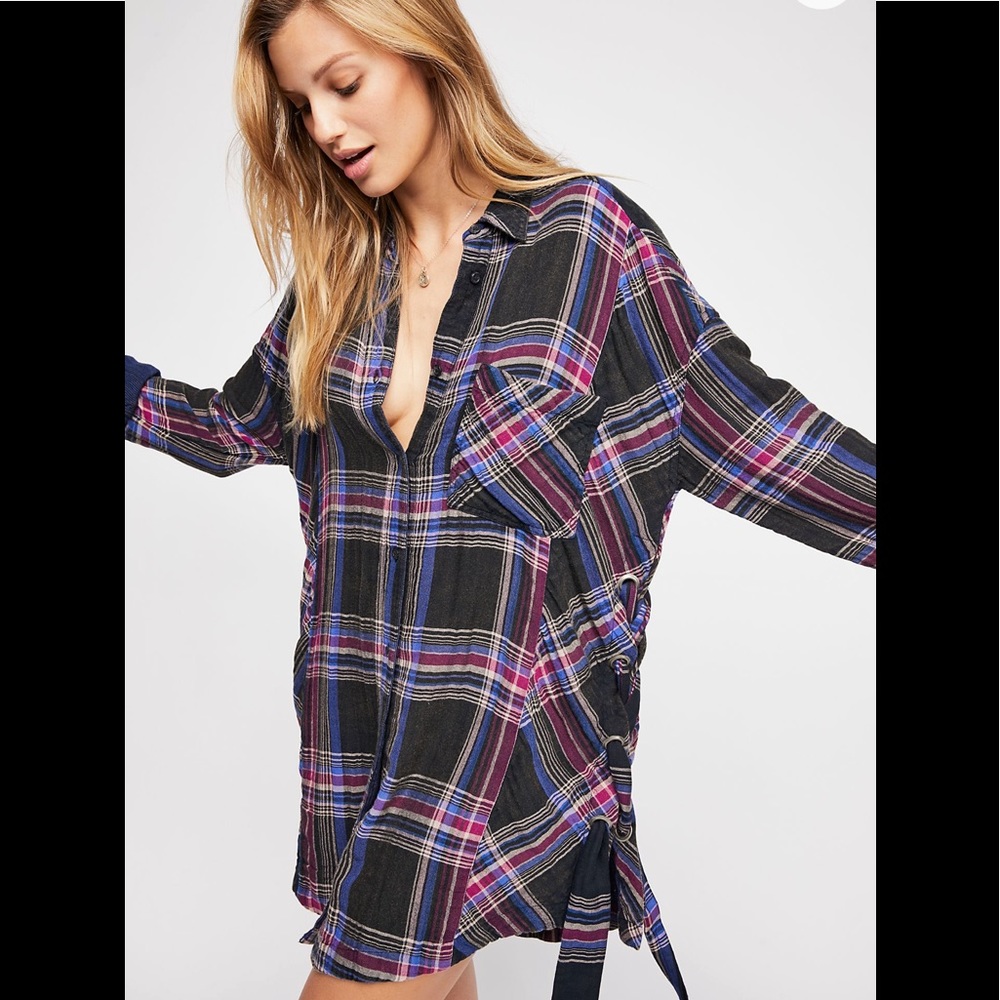 Free people ***Nordic Day Buttondown Top